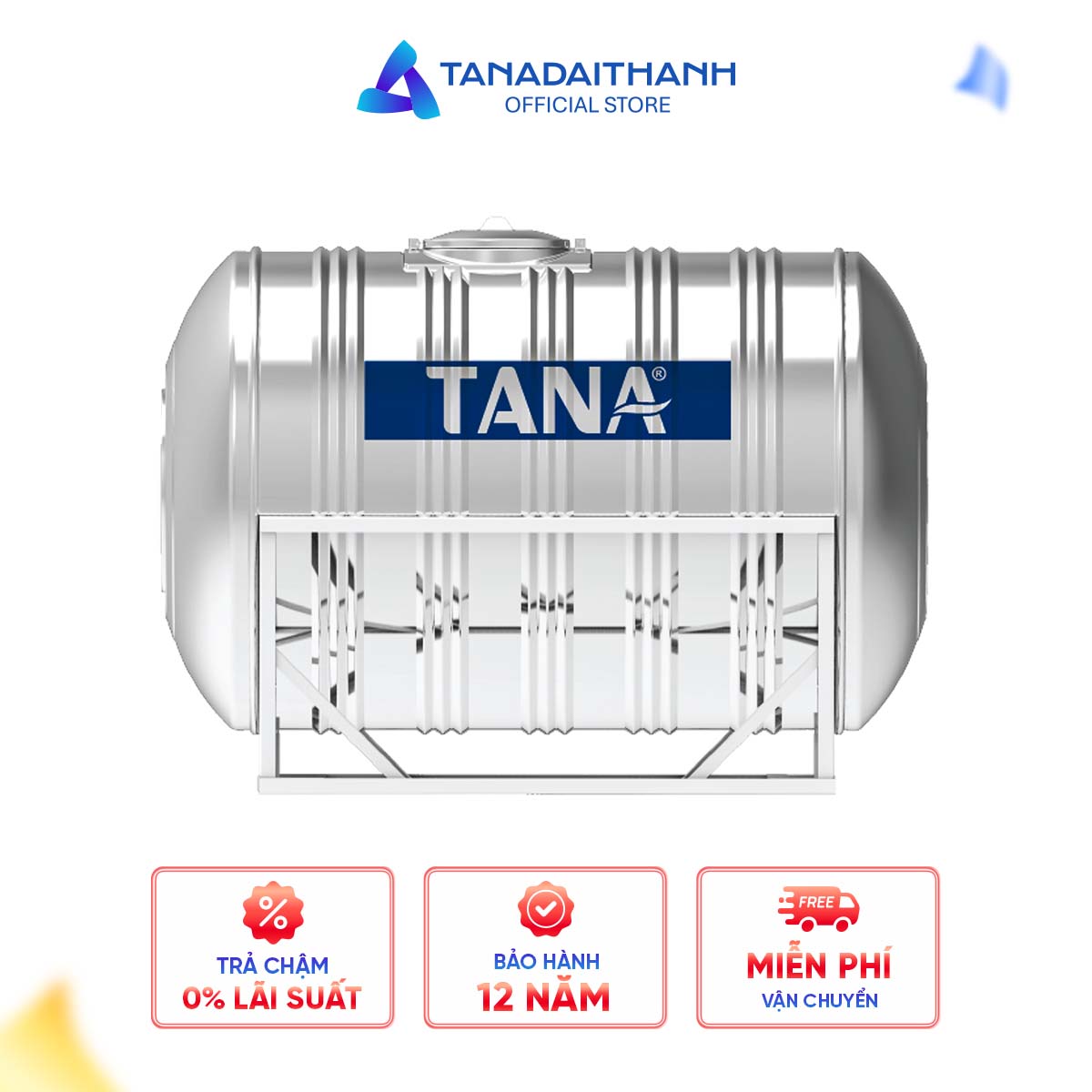 Bồn inox Tân Á – 4000N (Ø1340)