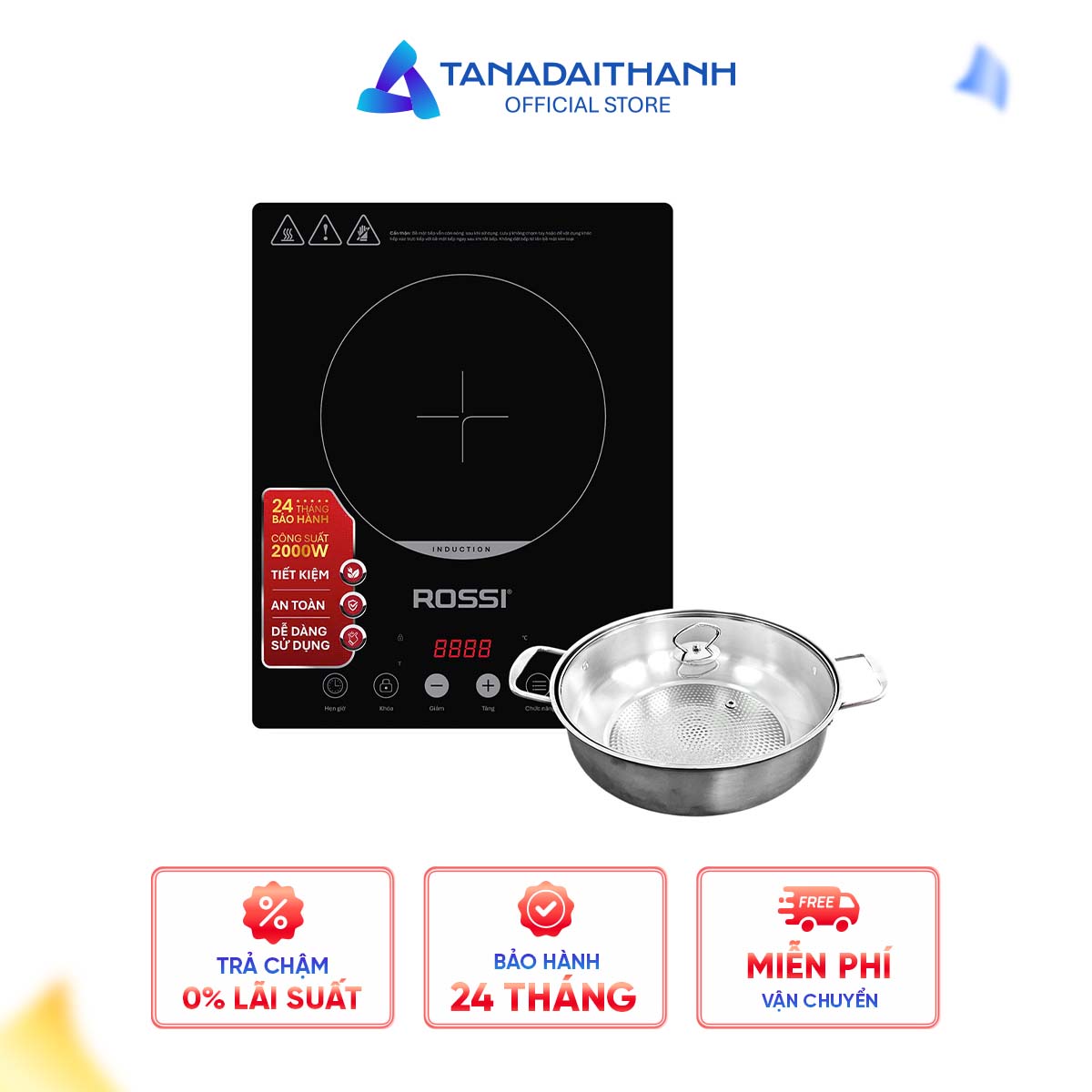 Bếp từ đơn Rossi RS-1020CC01 - Ảnh 5